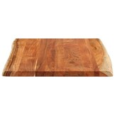 vidaXL Tafelblad rechthoekig natuurlijke rand 90x80x2,5 cm acaciahout