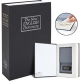 Boekenkluis met combinatieslot, Ohuhu Dictionary Diversion spaarpot, draagbaar veilig boek, kluis voor thuiskantoor, geheime verborgen doos voor sleutelgeld, contant geld, sieraden, zwart