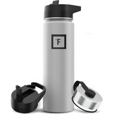 Insulated Water Bottle with Straw - 650/950/1200/1800 ml - Leakproof Double-Walled Stainless Steel Metal Drink Flask BPA-Free - Sports Travel Gym Camping Hiking Kids