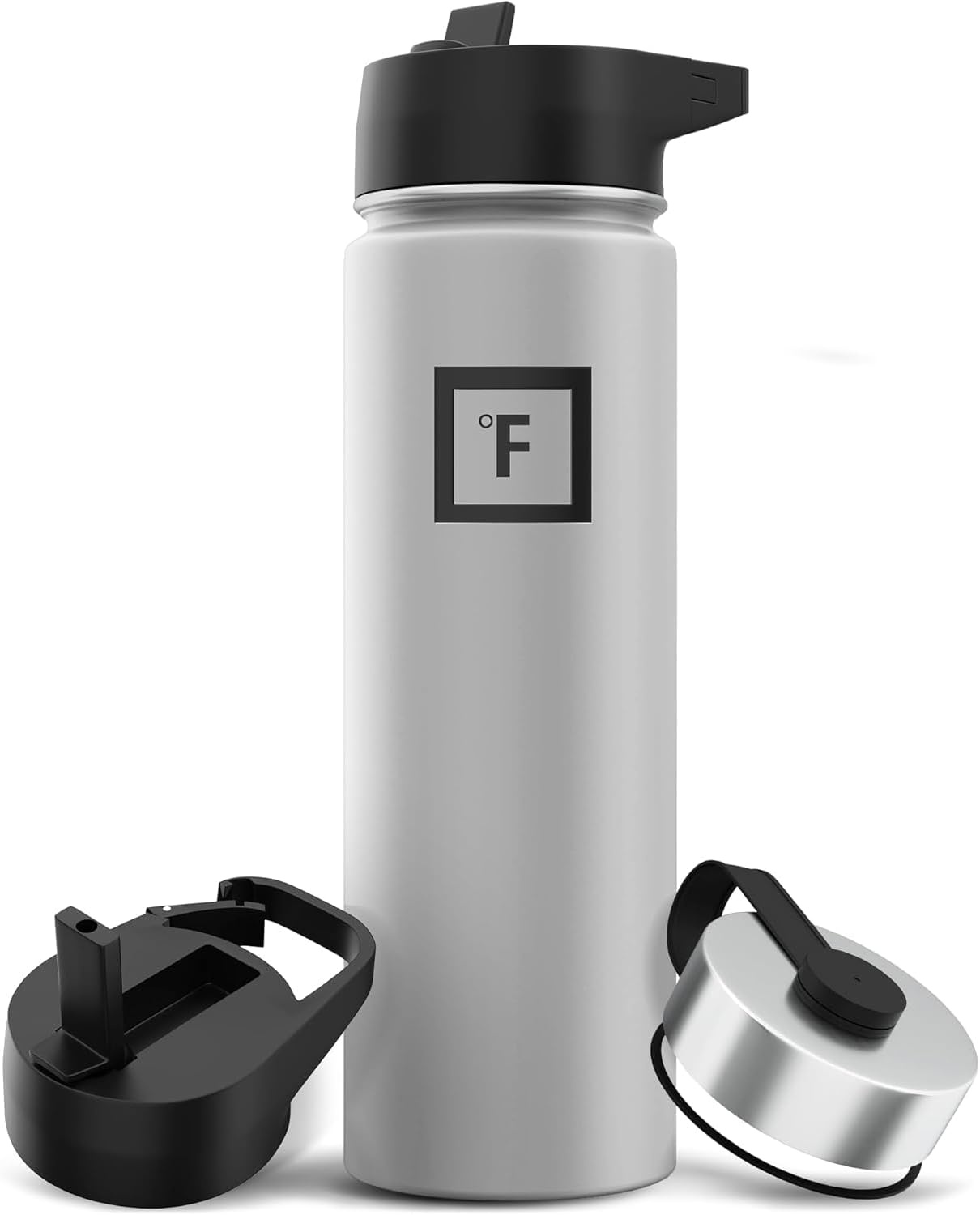 Insulated Water Bottle with Straw - 650/950/1200/1800 ml - Leakproof Double-Walled Stainless Steel Metal Drink Flask BPA-Free - Sports Travel Gym Camping Hiking Kids