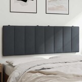 vidaXL Hoofdbordkussen 140 cm fluweel donkergrijs