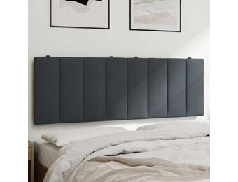 vidaXL Hoofdbordkussen 140 cm fluweel donkergrijs