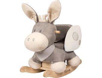Nattou Schommeldier van Cappuccino de ezel, 10 tot 36 maanden, 60 x 36 x 50 cm, Cappuccino, beige, 211505