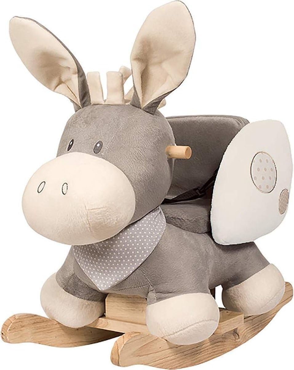 Nattou Schommeldier van Cappuccino de ezel, 10 tot 36 maanden, 60 x 36 x 50 cm, Cappuccino, beige, 211505