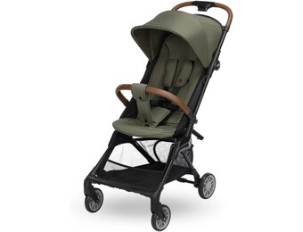 Bebeconfort Zephir, compacte babykinderwagen, 0-4 jaar (max. 22 kg), lichtgewicht reiskinderwagen (5.6 kg), geschikt voor in vliegtuigcabine, vlakke ligstand en kantelbaar, opbergmand, Mineral Green
