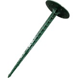 Set met 50 vloerspijkers 18 cm - voor bevestiging van afdekzeilen - haringen voor mulchvlies - kleur donkergroen