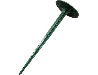 Set met 50 vloerspijkers 18 cm - voor bevestiging van afdekzeilen - haringen voor mulchvlies - kleur donkergroen