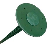 Set met 50 vloerspijkers 18 cm - voor bevestiging van afdekzeilen - haringen voor mulchvlies - kleur donkergroen