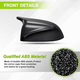 Compatibel met achteruitkijkspiegelafdekking X3 G01 G08 X4 G02 X5 G05 X6 G06 X7 G07 2019-2024 spiegelkappen X3 X4 X5 X6 X7 zijspiegelbehuizing 2 stuks (glanzend zwart)