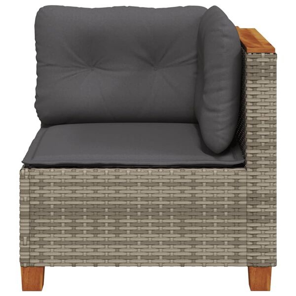 VidaXL Tuinhoekbank Poly Rattan Grijs (75% Korting)