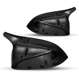Compatibel met achteruitkijkspiegelafdekking X3 G01 G08 X4 G02 X5 G05 X6 G06 X7 G07 2019-2024 spiegelkappen X3 X4 X5 X6 X7 zijspiegelbehuizing 2 stuks (glanzend zwart)
