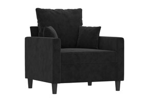 VidaXL Fauteuil Zwart Fluweel 60cm - 34% Korting!