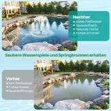 Waterpomp voor vijvers 40W, 2500 L/U met 3 sproeikoppen en regelklep tot 4000L