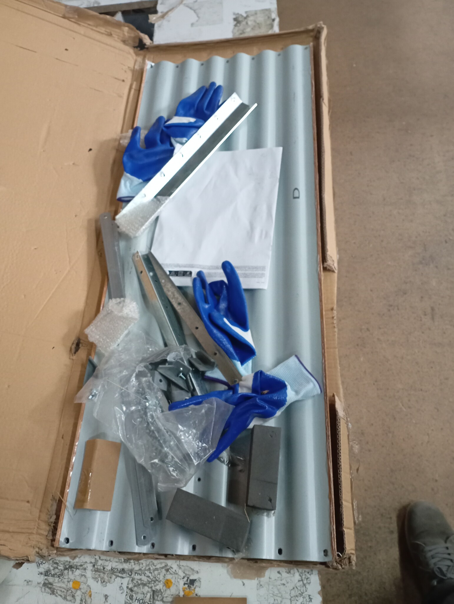 vidaXL Verhoogde plantenbak 195 x 50 x 36 cm Gegalvaniseerd staal
