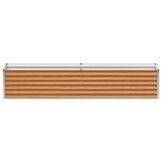 vidaXL Verhoogde plantenbak 195 x 50 x 36 cm Gegalvaniseerd staal