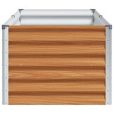 vidaXL Verhoogde plantenbak 195 x 50 x 36 cm Gegalvaniseerd staal