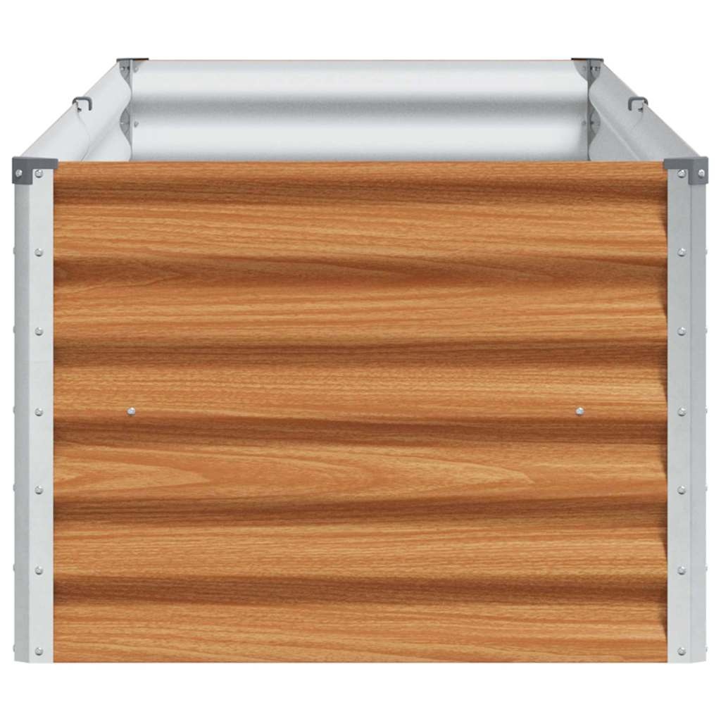 vidaXL Verhoogde plantenbak 195 x 50 x 36 cm Gegalvaniseerd staal