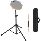 8 inch Drum Oefenpad met Verstelbare Standaard, Stokken en Opbergtas