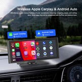 Avylet 9.26" Draadloos CarPlay & Android Auto Scherm met Achteruitrijcamera en GPS
