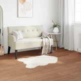 vidaXL Nepleer Schapenvacht Tapijt Wit 80 x 120 cm Polyester
