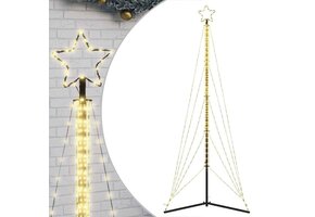 vidaXL LED-kerstboom 302cm Warm Wit - Nu 36% Korting!