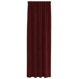 vidaXL Gordijnen met gordijnen 2 pcs Wijnrood 140 x 245 cm Fluweel