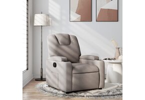 vidaXL Verstelbare Fauteuil Taupe - 54% Korting