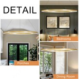 Moderne DIY Cirkel LED-Kroonluchter | 1 Goud Ringen:100cm=45W | Metaal + Acryl LED-Hanglamp | 2.4G Dimbare Afstandsbediening | Ronde Plafondhanglamp Woonkamer Slaapkamer Eetkamer Keuken