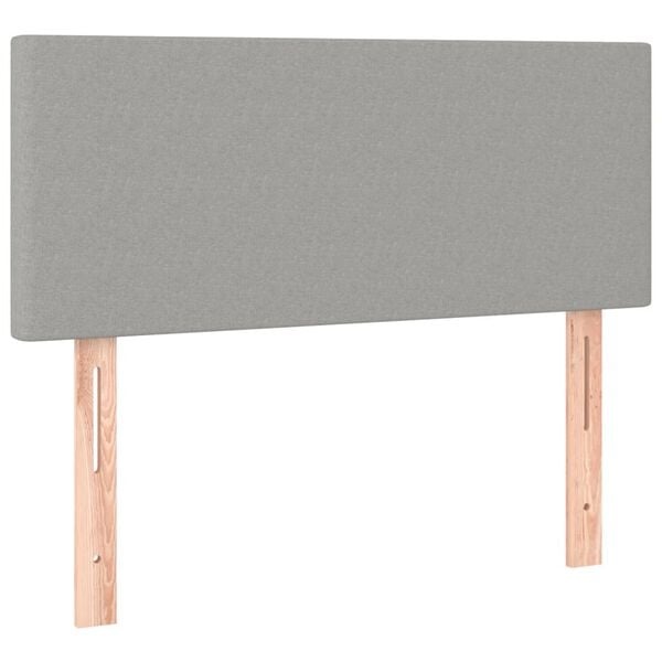 vidaXL Hoofdbord Lichtgrijs Stof (90x5x78/88 cm) - 62% Korting!