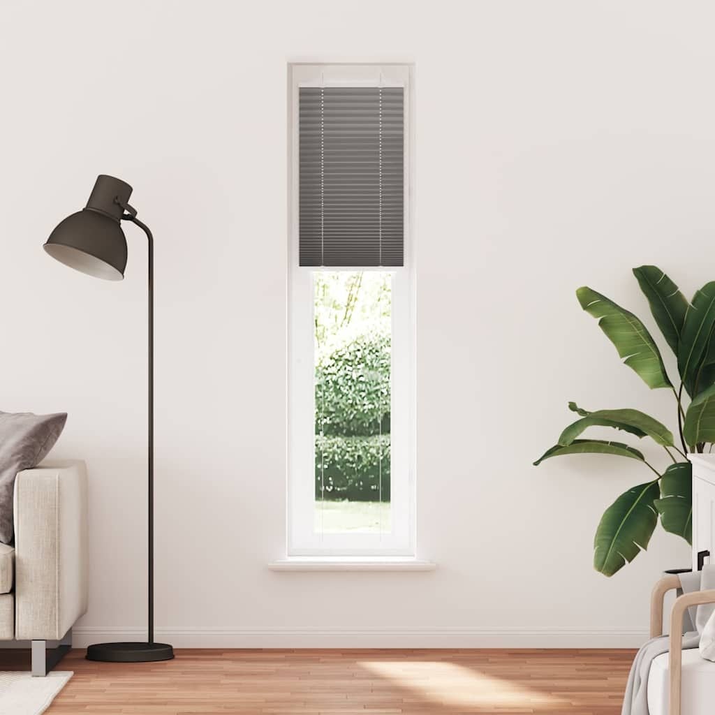 Antraciet Plissé Gordijn 50x200 cm - 68% Korting