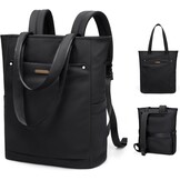 Zwarte "Golf Quality" Laptoptas voor Dames - 16 inch, 2-in-1 Schoudertas & Rugzak, Waterafstotend