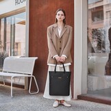Zwarte "Golf Quality" Laptoptas voor Dames - 16 inch, 2-in-1 Schoudertas & Rugzak, Waterafstotend