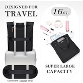 Zwarte "Golf Quality" Laptoptas voor Dames - 16 inch, 2-in-1 Schoudertas & Rugzak, Waterafstotend