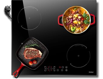 Inductiekookplaat 60cm Zwart - 4 Zones - 37% Korting!