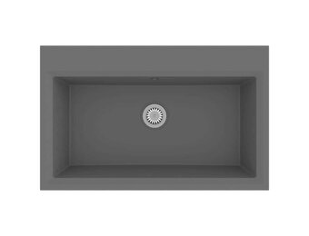 vidaXL Granieten Keukenwasbak Grijs 79x50x31cm - 73% Korting!