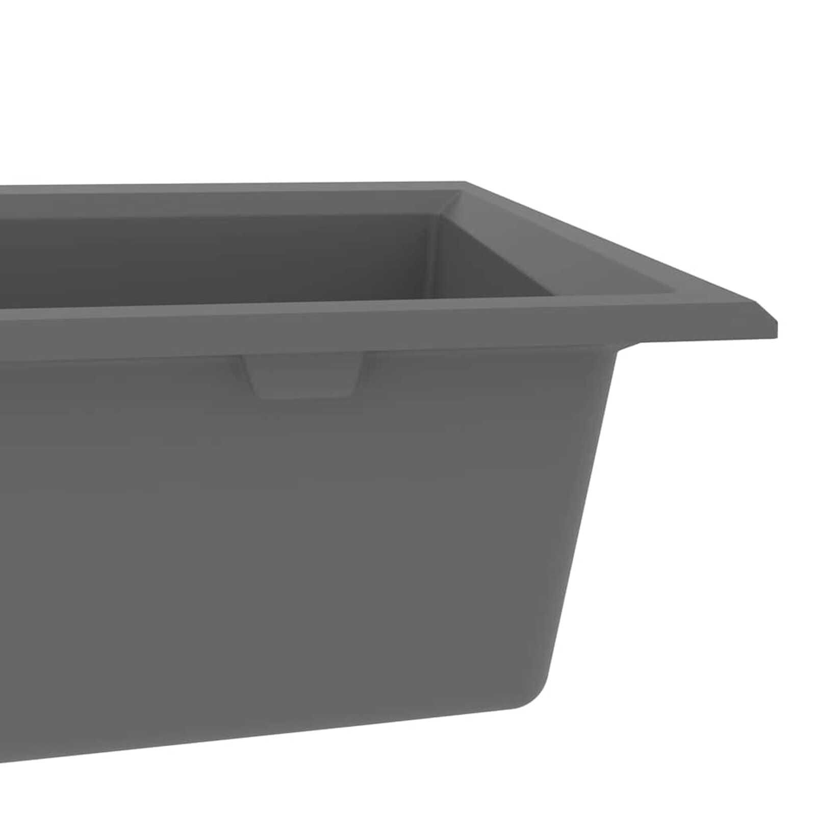 Keukenwasbak Grijs Graniet (79x50x31 cm) - 88% Korting!