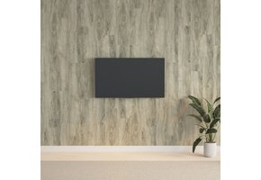 vidaXL PVC Wandpanelen Houtlook Grijs - 63% Korting!