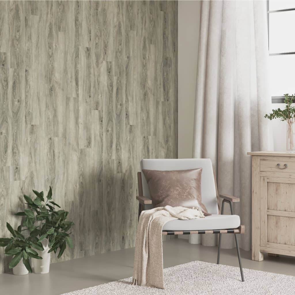 VidaXL PVC Wandpanelen Houtlook Grijs (2,06 m²) - 76% Korting