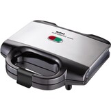 Tosti-apparaat compact 700W met anti-aanbaklaag, schelpvormige platen, veilige vergrendeling, RVS - Alleen voor tosti's