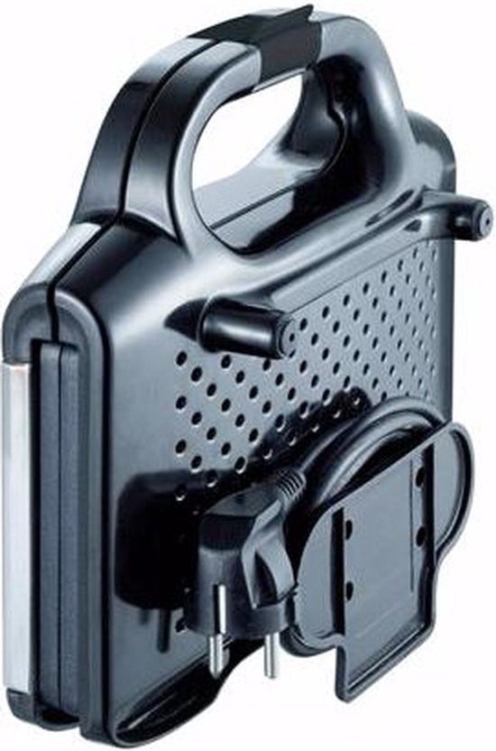 Tosti-apparaat compact 700W met anti-aanbaklaag, schelpvormige platen, veilige vergrendeling, RVS - Alleen voor tosti's