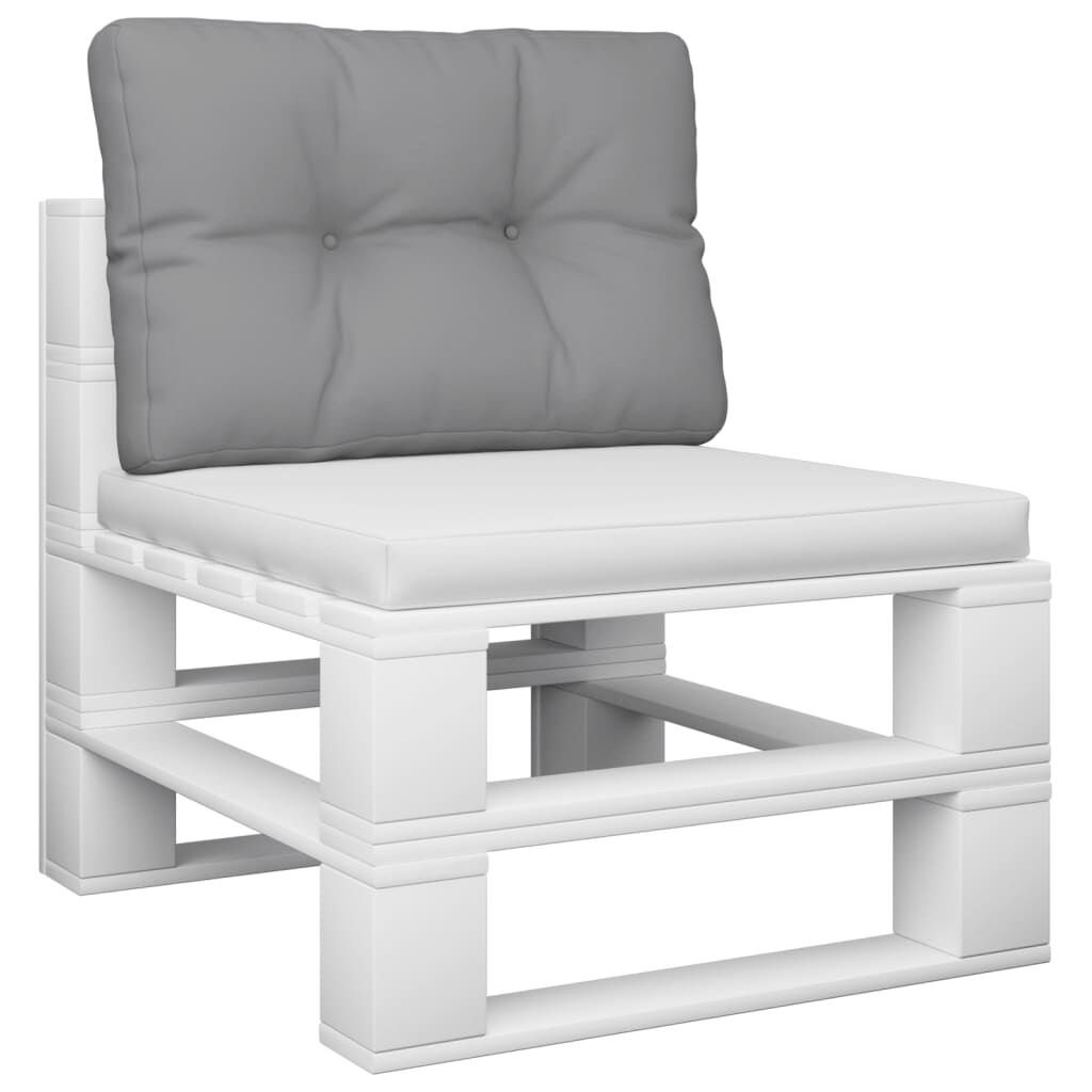 vidaXL Palletkussen Grijs 50x40x12 cm - 43% Korting!