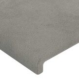vidaXL Hoofdborden Fluweel Lichtgrijs (2 stuks) - 83% Korting!