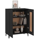 VidaXL Dressoir Zwart Bewerkt Hout - 72% Korting