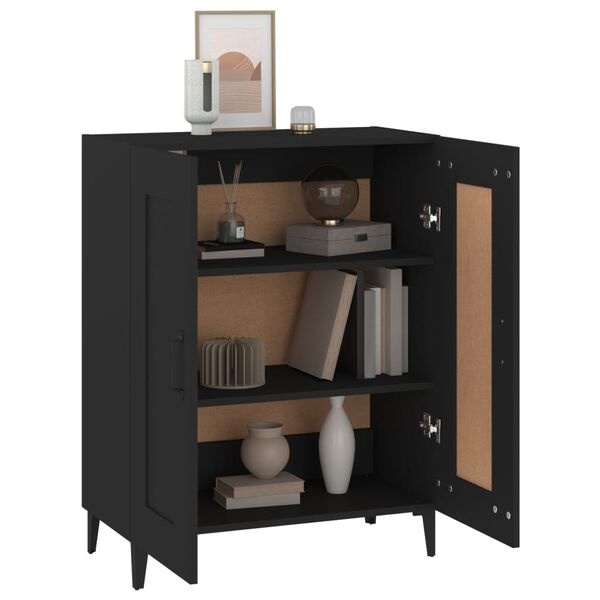 VidaXL Dressoir Zwart Bewerkt Hout - 72% Korting