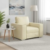 vidaXL Fauteuil Crème Kunstleer - 35% Korting