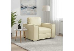 vidaXL Fauteuil Crème Kunstleer - 35% Korting