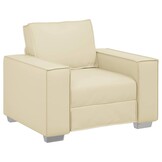 vidaXL Fauteuil Crème Kunstleer - 35% Korting