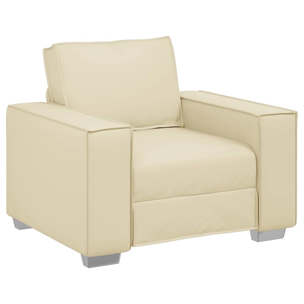 vidaXL Fauteuil Crème Kunstleer - 35% Korting