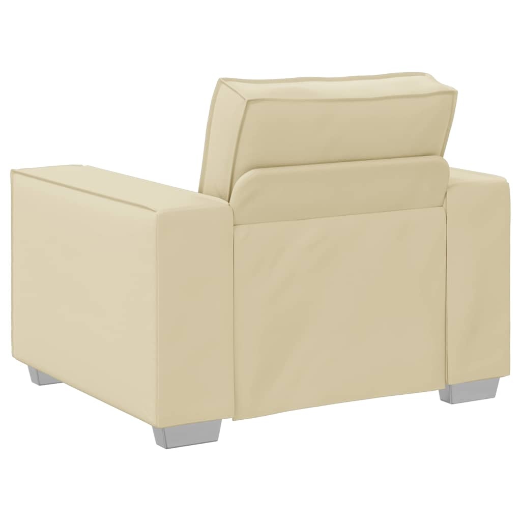 vidaXL Fauteuil Crème Kunstleer - 35% Korting