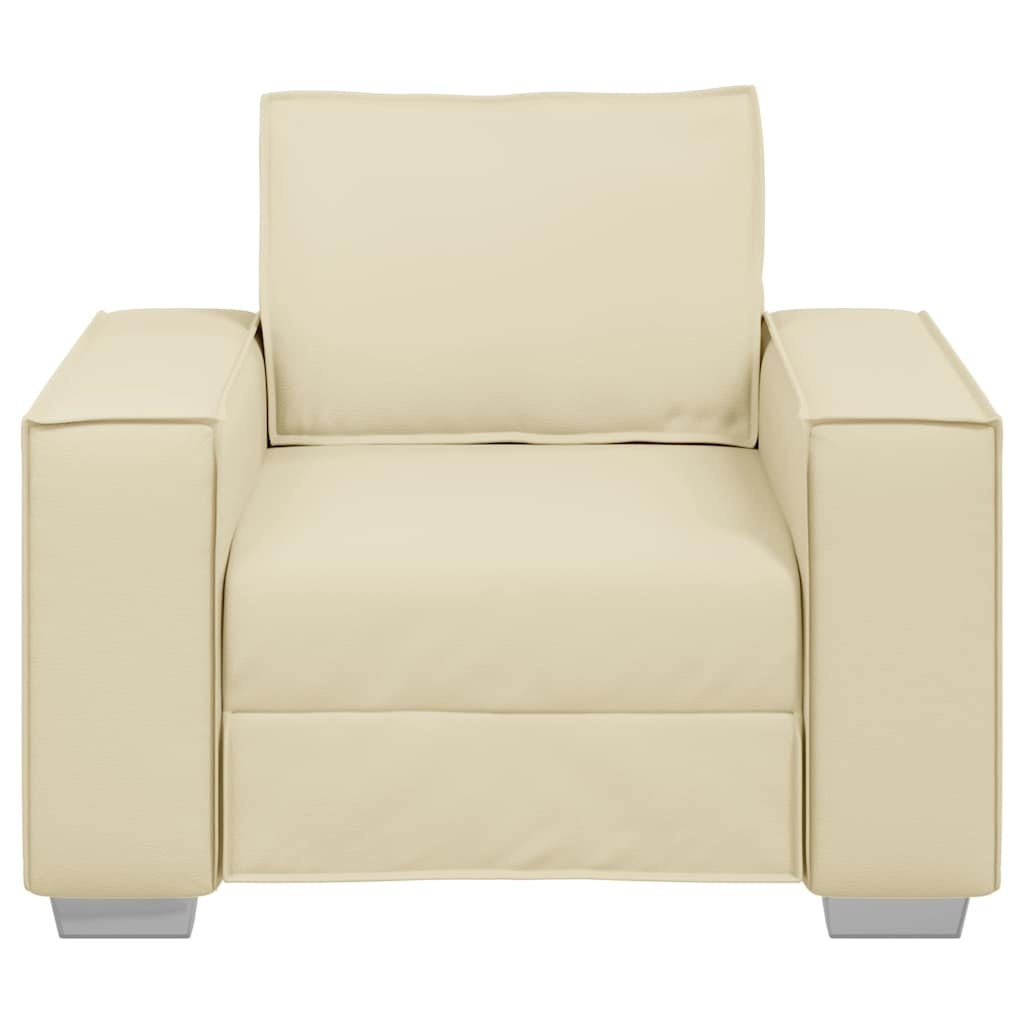 vidaXL Fauteuil Crème Kunstleer - 35% Korting